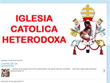 Tablet Screenshot of iglesiacatolicaheterodoxa.blogspot.com