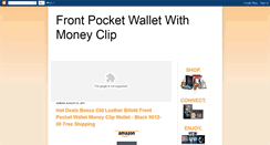 Desktop Screenshot of frontpocketwalletwithmoneyclip.blogspot.com