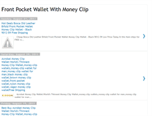 Tablet Screenshot of frontpocketwalletwithmoneyclip.blogspot.com