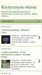 Mobile Screenshot of krytycznymokiem.blogspot.com