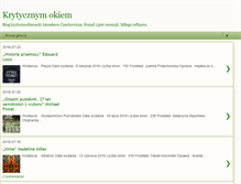 Tablet Screenshot of krytycznymokiem.blogspot.com