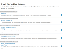 Tablet Screenshot of emailmarketingsuccess.blogspot.com