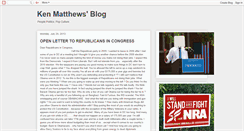 Desktop Screenshot of kenmatthewsblog.blogspot.com