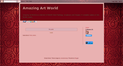 Desktop Screenshot of amazing-art-world.blogspot.com