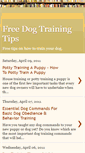 Mobile Screenshot of freedogtrainingtips.blogspot.com