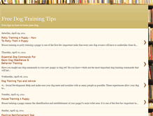 Tablet Screenshot of freedogtrainingtips.blogspot.com