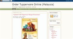 Desktop Screenshot of order-tupperware-online.blogspot.com
