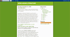 Desktop Screenshot of afro-asianliterature.blogspot.com