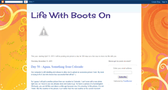 Desktop Screenshot of lifewithbootson.blogspot.com