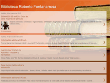 Tablet Screenshot of bibliotecafontanarrosa.blogspot.com