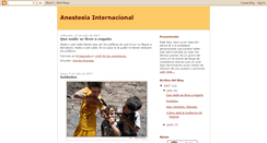 Desktop Screenshot of anestesiainternacional.blogspot.com