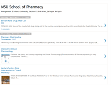 Tablet Screenshot of msupharmacy.blogspot.com