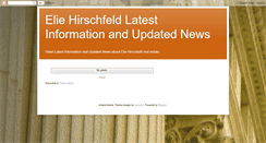 Desktop Screenshot of eliehirschfeld.blogspot.com