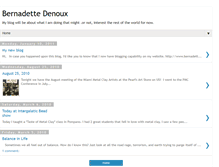 Tablet Screenshot of bernadettedenoux.blogspot.com