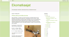 Desktop Screenshot of ekomatkaajat.blogspot.com