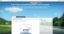 Desktop Screenshot of computer-urdu-courses.blogspot.com