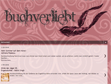 Tablet Screenshot of buchverliebt.blogspot.com
