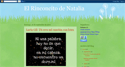 Desktop Screenshot of elrinconcitodenatalia.blogspot.com