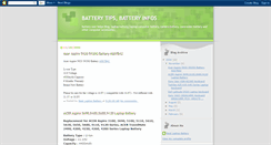 Desktop Screenshot of batterytips.blogspot.com