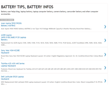 Tablet Screenshot of batterytips.blogspot.com