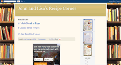 Desktop Screenshot of johnandlisarecipecorner.blogspot.com