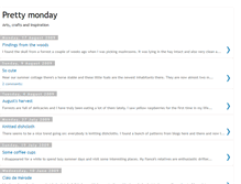 Tablet Screenshot of prettymonday.blogspot.com