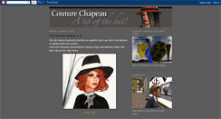 Desktop Screenshot of couturechapeau.blogspot.com