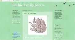 Desktop Screenshot of cookiefamilykarate.blogspot.com