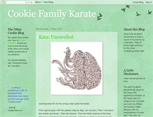 Tablet Screenshot of cookiefamilykarate.blogspot.com