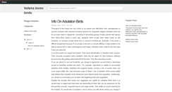Desktop Screenshot of helenalovesbirds.blogspot.com