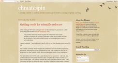 Desktop Screenshot of climatespin.blogspot.com