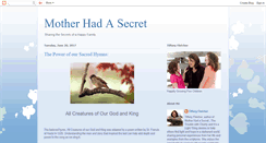 Desktop Screenshot of motherhadasecret.blogspot.com