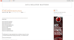 Desktop Screenshot of javarelatedmatters.blogspot.com