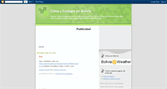 Desktop Screenshot of climayecoligiaenbolivia.blogspot.com