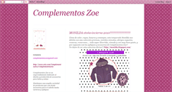 Desktop Screenshot of complementoszoe.blogspot.com