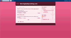 Desktop Screenshot of bigdaddyseeking.blogspot.com