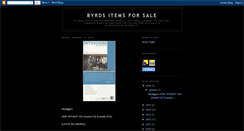 Desktop Screenshot of byrdsitemsforsale.blogspot.com