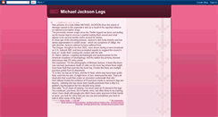 Desktop Screenshot of michaeljackson-legs.blogspot.com