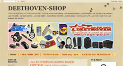 Desktop Screenshot of deethoven-shop.blogspot.com