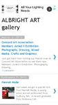 Mobile Screenshot of albrightartgallery.blogspot.com