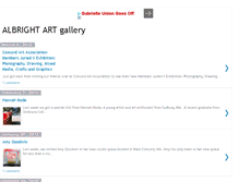 Tablet Screenshot of albrightartgallery.blogspot.com