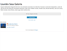 Tablet Screenshot of lourdessosagaleria.blogspot.com