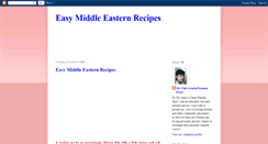 Desktop Screenshot of easymiddleeasternrecipes.blogspot.com