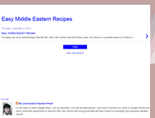 Tablet Screenshot of easymiddleeasternrecipes.blogspot.com