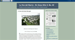 Desktop Screenshot of lavozdelbarrio2-42.blogspot.com