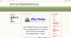 Desktop Screenshot of notasenperiodicos.blogspot.com