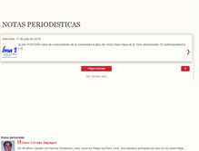 Tablet Screenshot of notasenperiodicos.blogspot.com