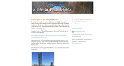 Desktop Screenshot of alifeinphiladelphia.blogspot.com