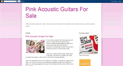 Desktop Screenshot of pinkacousticguitarsforsale.blogspot.com