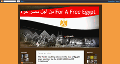 Desktop Screenshot of forafreeegypt.blogspot.com